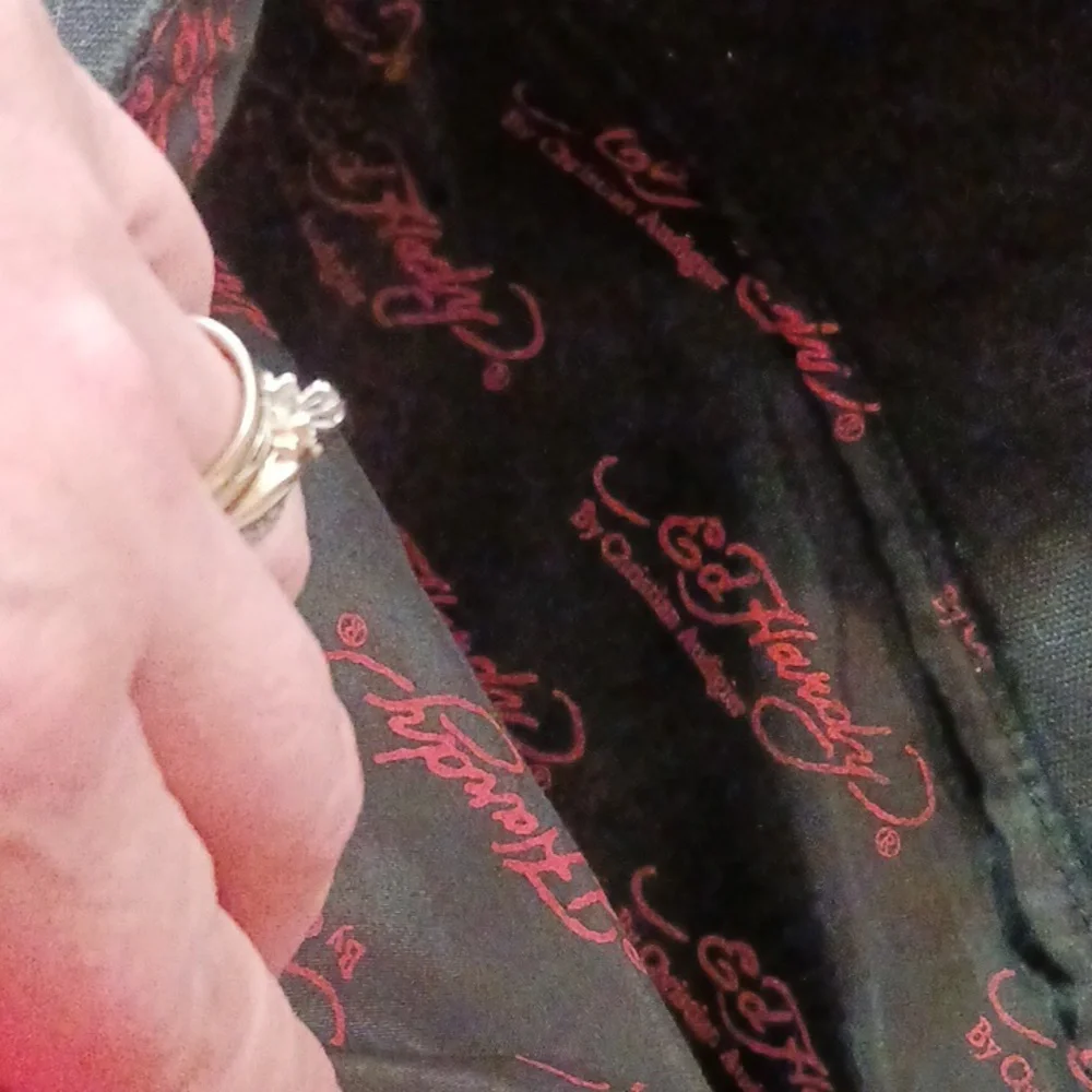 ED HARDY Laptop Case Love Kills Slowly Mint Condition w/Pockets & Strap